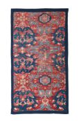 AN USHAK OR SMYRNA CARPET FRAGMENT, LATE 17TH OR EARLY 18TH CENTURY