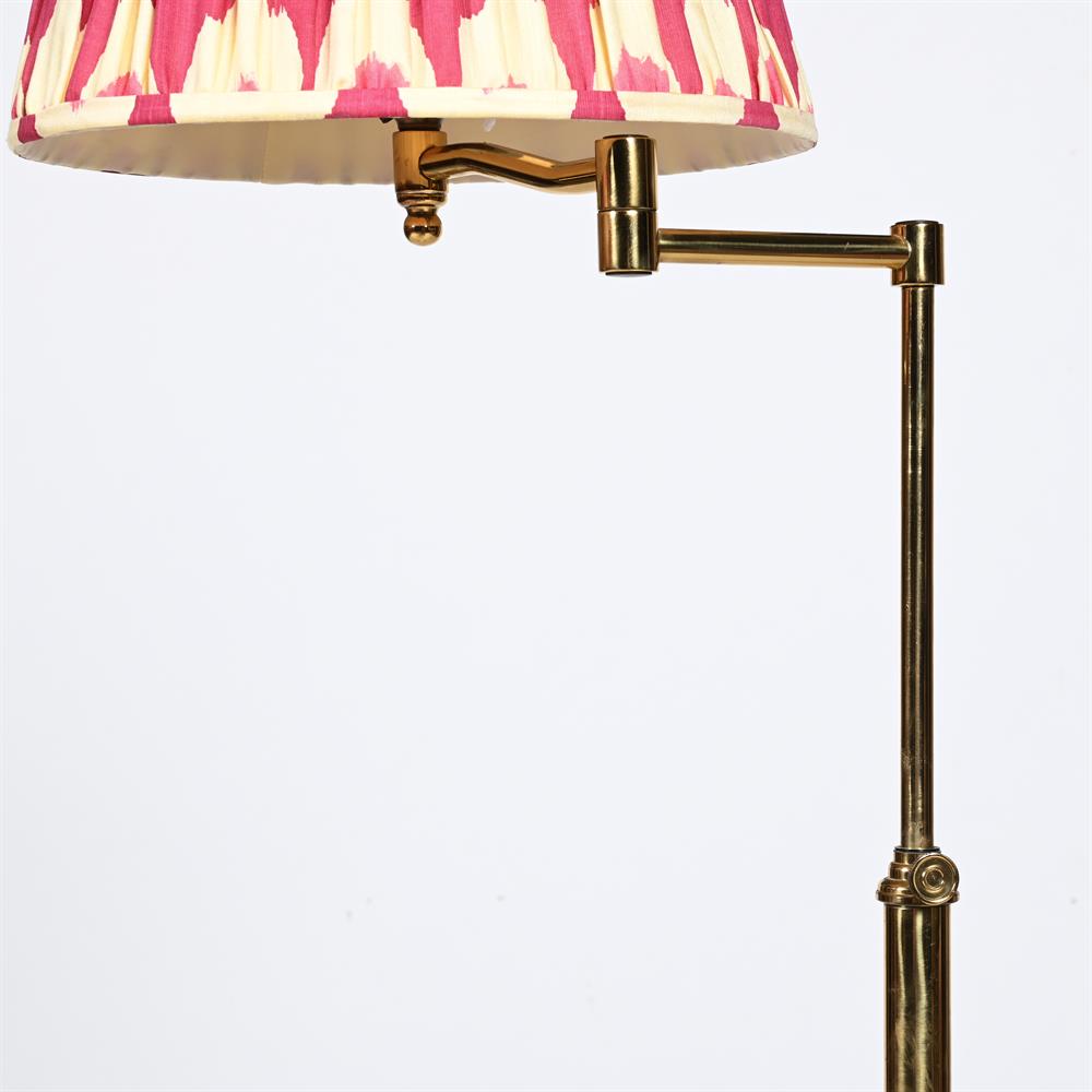 A BRASS OF BRASS ADJUSTABLE STANDARD LAMPS, 20TH CENTURY - Image 2 of 2