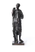 AFTER THE ANTIQUE, A BRONZE FIGURE OF DIANA OF GABII, MID 19TH CENTURY