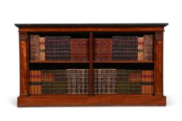 A GEORGE IV SATINWOOD OPEN BOOKCASE, IN THE MANNER OF HOLLAND & SONS, CIRCA 1825