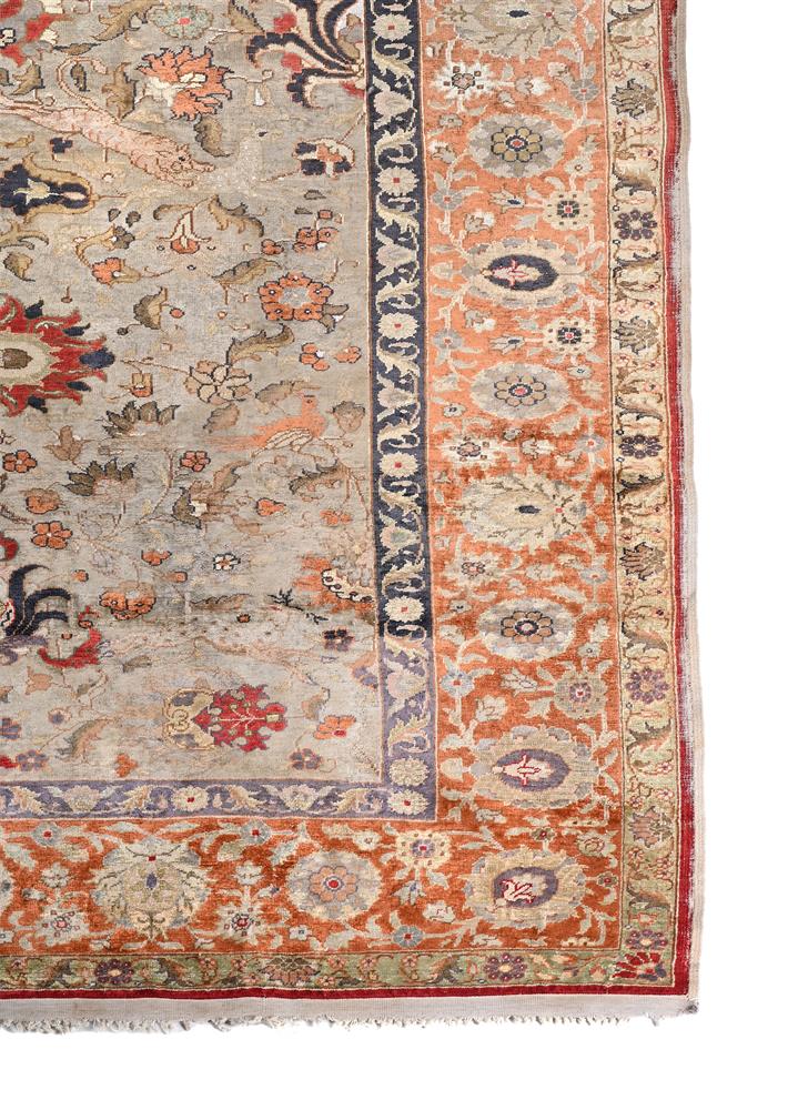 A HERIZ SILK RUG, approximately 296 x 203cm - Image 2 of 3
