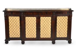 Y A REGENCY ROSEWOOD BREAKFRONT SIDE CABINET, ATTRIBUTED TO GILLOWS, CIRCA 1815
