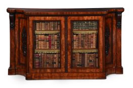 AN EARLY VICTORIAN MAHOGANY BOOKCASE OR SIDE CABINET, ATTRIBUTED TO HOLLAND & SONS, CIRCA 1845