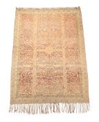A KAYSARI SILK RUG, CIRCA 1910, approximately 287 x 194cm