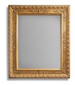 A CARVED GILTWOOD MIRROR, ITALIAN, EARLY 19TH CENTURY