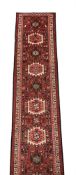 A KARAJAR RUNNER, approximately 481 x 79cm