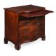 A GEORGE III MAHOGANY SERPENTINE FRONTED CHEST OF DRAWERS, CIRCA 1780 - Image 3 of 4