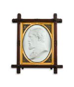 JAMES MILO GRIFFITH (WELSH 1843-1897), A PLASTER PROFILE PORTRAIT OF A BEARDED GENTLEMAN