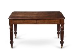 A GEORGE IV MAHOGANY DRESSING TABLE OR DESK, ATTRIBUTED TO GILLOWS, CIRCA 1825