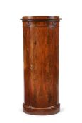A DANISH MAHOGANY PEDESTAL CUPBOARD, EARLY 19TH CENTURY