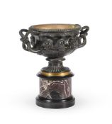 A GRAND TOUR BRONZE MODEL OF THE WARWICK VASE, POSSIBLY ITALIAN, 19TH CENTURY