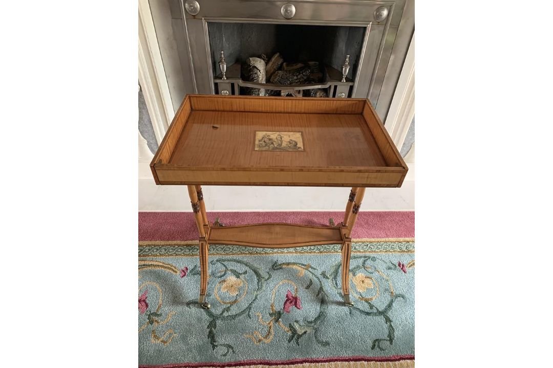 Y A GEORGE III SATINWOOD AND SYCAMORE WORK TABLE OR TRICOTEUSE, CIRCA 1800 - Image 5 of 5