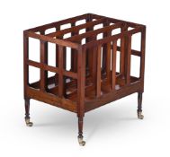 A GEORGE III MAHOGANY CANTERBURY, LATE 18TH CENTURY