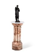 AN ALABASTER AND ONYX CLUSTER COLUMN, 19TH CENTURY