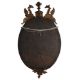 A LARGE GEORGE III CARVED GILTWOOD OVAL MIRROR, AFTER DESIGNS BY ROBERT ADAM, CIRCA 1780 - Image 2 of 2