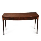 Y A GEORGE III MAHOGANY SERVING OR HALL TABLE, CIRCA 1780
