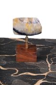 A LARGE POLISHED 'MILLERS VEIN' BLUE JOHN SPECIMEN