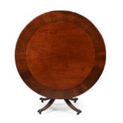 Y A REGENCY MAHOGANY CIRCULAR DINING OR CENTRE TABLE, CIRCA 1815
