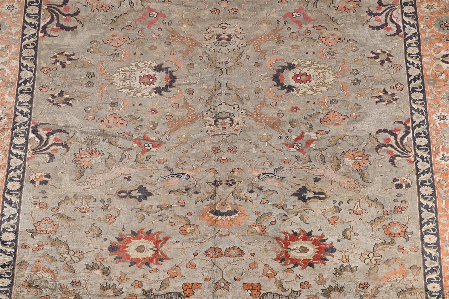 A HERIZ SILK RUG, approximately 296 x 203cm - Image 3 of 3