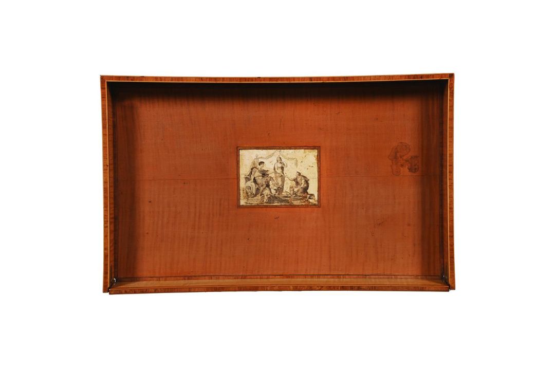 Y A GEORGE III SATINWOOD AND SYCAMORE WORK TABLE OR TRICOTEUSE, CIRCA 1800 - Image 4 of 5