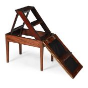 A GEORGE III MAHOGANY METAMORPHIC SET OF LIBRARY STEPS, CIRCA 1790