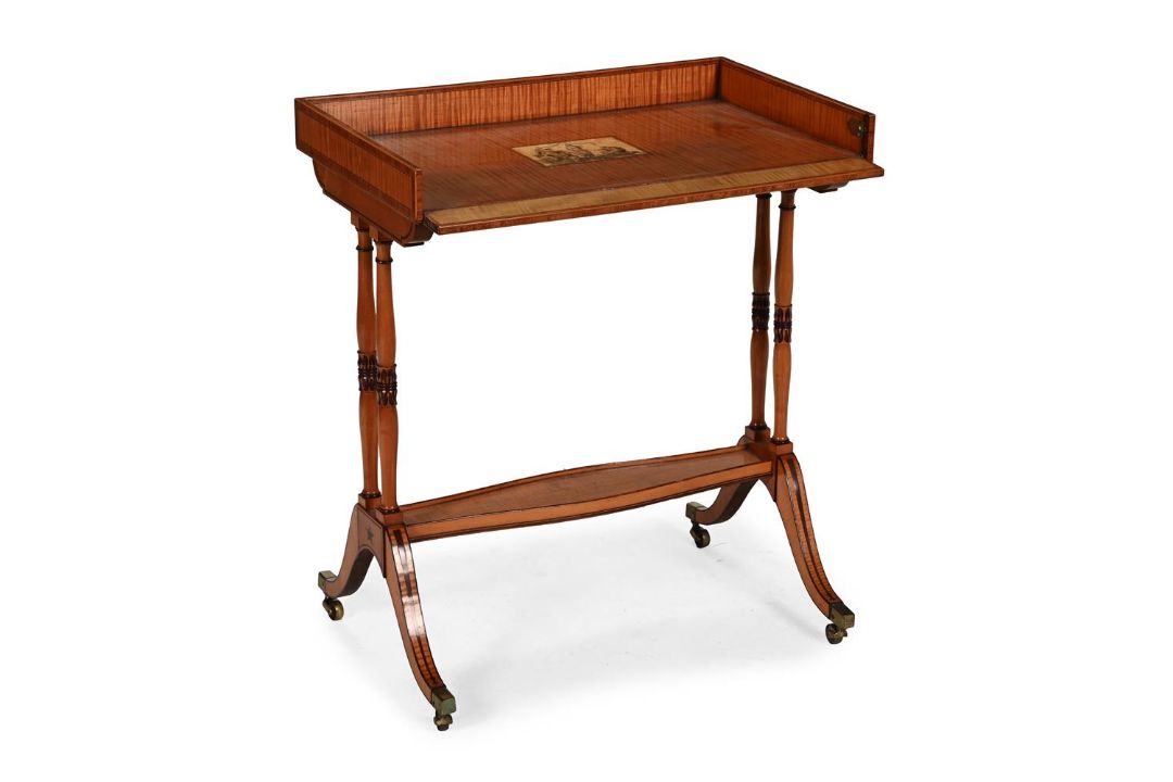 Y A GEORGE III SATINWOOD AND SYCAMORE WORK TABLE OR TRICOTEUSE, CIRCA 1800 - Image 1 of 5