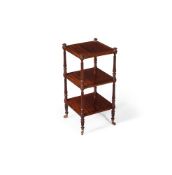 A GEORGE IV MAHOGANY ETAGERE, IN THE MANNER OF GILLOWS, CIRCA 1825