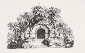 θ Harris (Eileen).- Wright (Thomas) Arbours & Grottos: A facsimile of the two parts of Universal …