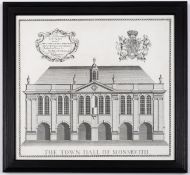 Williams (William) The Front elevation of Monmouth Town Hall, 1750