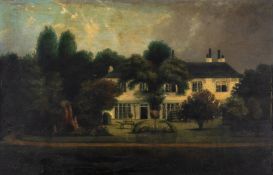 English School (19th century) Curzon Lodge, Old Brompton, London, oil on panel [c.1850]