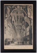 Kent (William), After. Perspective View of the Magnificent Gothick Hall at Hampton Court, Built by …