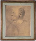 Haydon (Benjamin Robert) Portrait of the architect Charles Heathcote Tatham (1772-1842), chalks, …