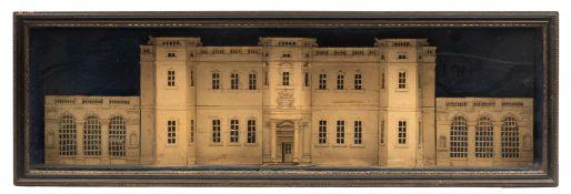English School (probably mid-18th century) Architectural cut-card model elevation,  [18th century]