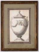 Harwood (Francis) Design for an urn, from the sculptor's time in Rome, pen and ink, [c.1750s]
