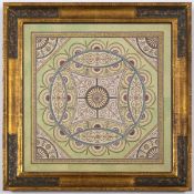 Richardson (George) Design for a neoclassical ceiling, brush and ink, pen and ink, [c.1770s]