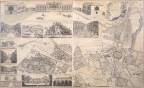Rocque (John) The Plan of the House, Gardens, Park, and Plantations of Wanstead, the Seat of the …