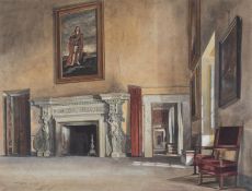 Cromek (Thomas Hartley, 1809-1873) Apartment in the Villa Chigi, Ariccia, Rome, 1846