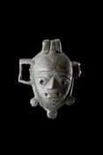 AN ANCIENT BRONZE CELTIC PADLOCK, 1ST TO 2ND CENTURY AD