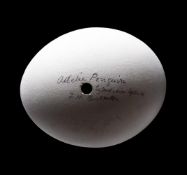 Y A RARE 'ADELIE' PENGUIN EGG FROM THE AUSTRALIAN 1911-14 ANTARCTIC EXPEDITION