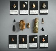 ANTIQUITIES TO INCLUDE: A quantity of flint arrowheads