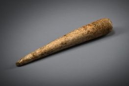Y A LARGE SAILOR'S WHALEBONE FID, EARLY 19TH CENTURY