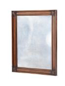 Y A REGENCY MAHOGANY AND EBONY STRUNG MIRROR, IN THE MANNER OF GEORGE BULLOCK, CIRCA 1820