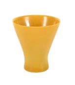 A YELLOW PEKING GLASS VASE, 19TH CENTURY