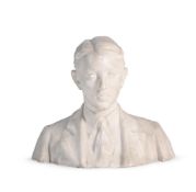 PROFESSOR RAFFAELLO ROMANELLI (1856-1928), A MARBLE PORTRAIT BUST OF A YOUNG MAN