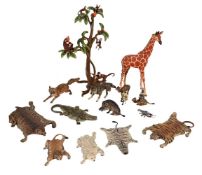 A COLLECTION OF VARIOUS AUSTRIAN COLD-PAINTED BRONZE ITEMS, VARIOUS DATES LATE 20TH CENTURY