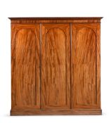 A VICTORIAN MAHOGANY WARDROBE, BY GILLOWS, MID 19TH CENTURY