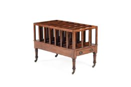 A GEORGE III MAHOGANY SEVEN DIVISION CANTERBURY, CIRCA 1810