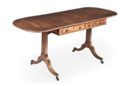 A REGENCY MAHOGANY SOFA TABLE, CIRCA 1815