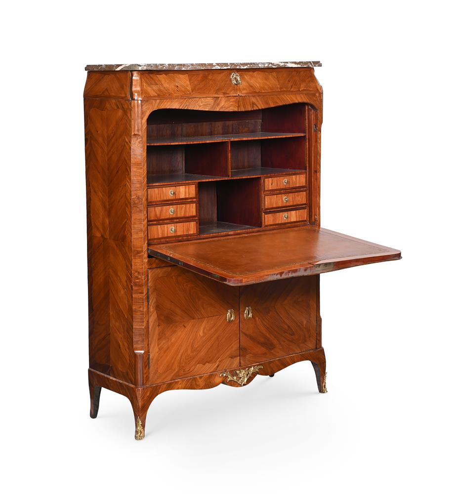 Y A LOUIS XV KINGWOOD AND TULIPWOOD SECRETAIRE A ABATTANT, MID 18TH CENTURY