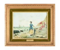 HENRI BUREAU (FRENCH 19TH/20TH CENTURY), AU PLAGE